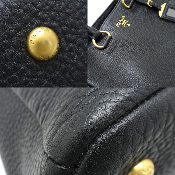 350457 4 Prada 2way Bag Leather Nero Outlet