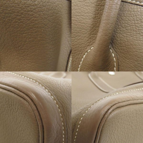 35714154 12 combine Hermes Garden Party PM Etoupe Tote Bag Leather