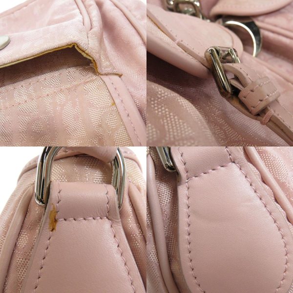 35718003 12 combine Christian Dior Trotter Shoulder Bag Canvas Leather Pink