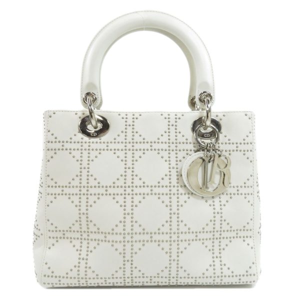 36114242 1 Christian Dior Handbag Leather White