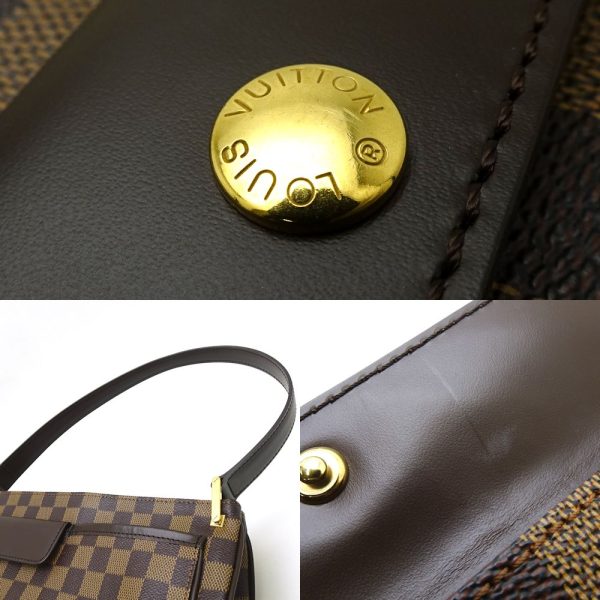 4 Louis Vuitton Damier Aubagne Ebene Handbag Brown