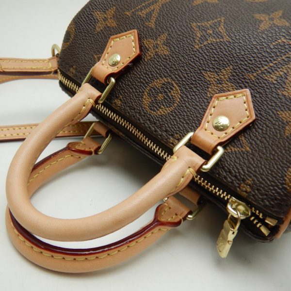 4 Louis Vuitton Monogram Nano Speedy Brown Mini Bag