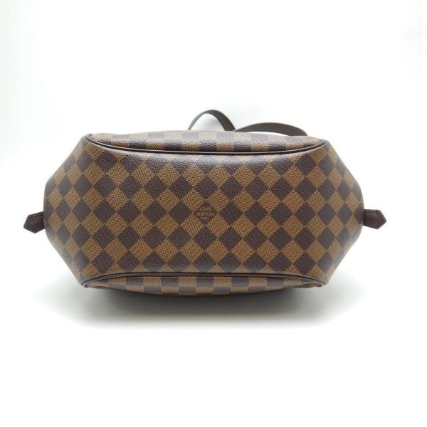 4 Louis Vuitton Damier Belem MM Ebene Shoulder Tote Brown