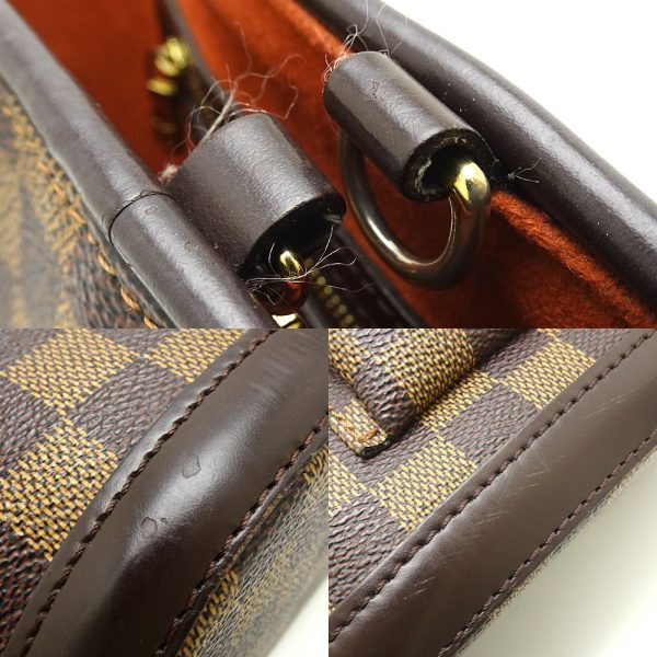 4 Louis Vuitton Damier Manosque PM Ebene Tote Bag Brown