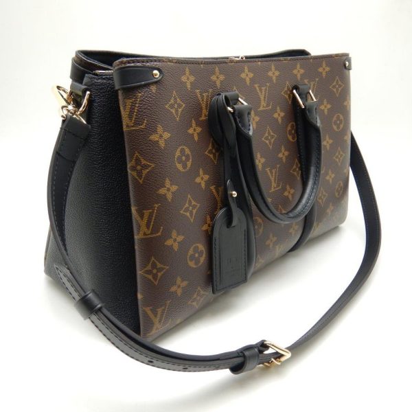 4 Louis Vuitton Monogram Soufflot MM Noir 2WAY Bag