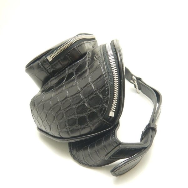 4 Louis Vuitton Bum Bag Crocodile Noir Black