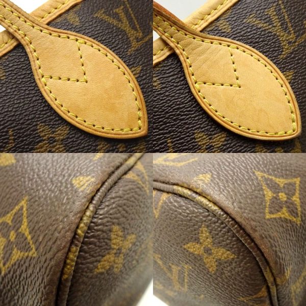 4 Louis Vuitton Monogram Neverfull MM Brown Tote Bag