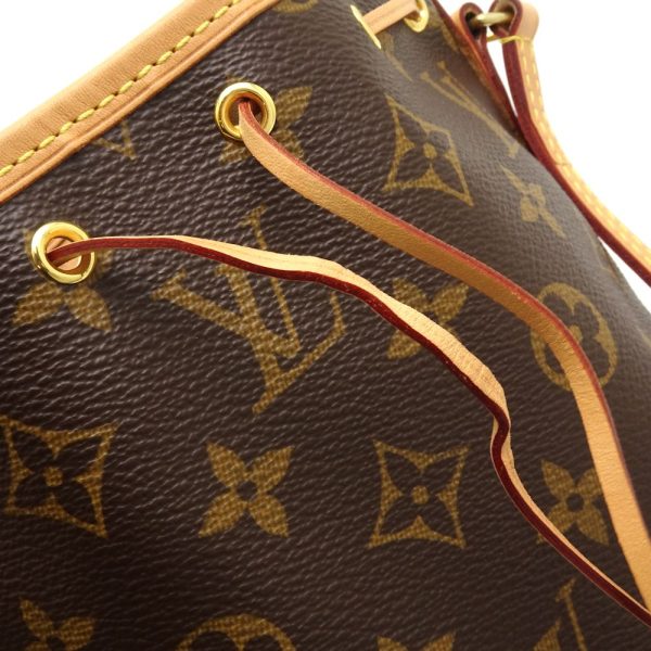 4 Louis Vuitton Monogram Nano Noe Shoulder Bag Brown