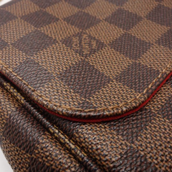 4 Louis Vuitton Damier Favorite MM Shoulder Bag Ebene