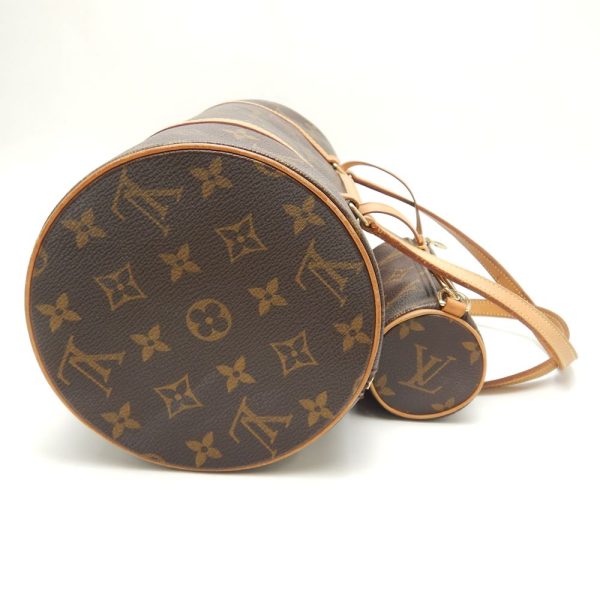 4 Louis Vuitton Monogram Papillon Handbag Brown