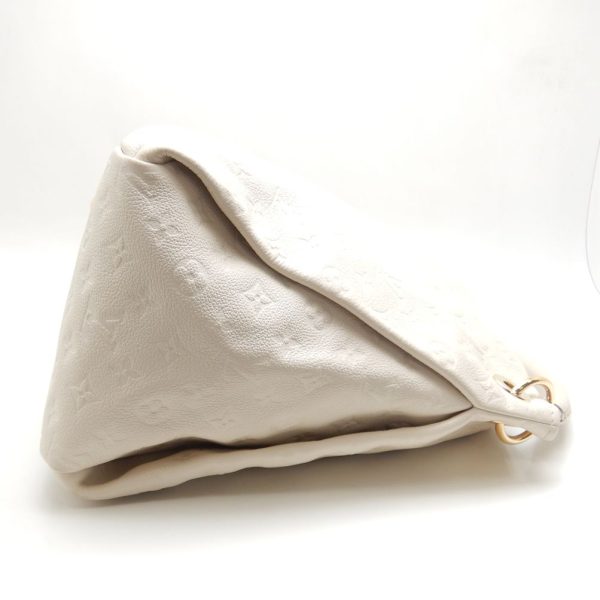4 Louis Vuitton Artsy MM Shoulder Bag Emplant Neige White