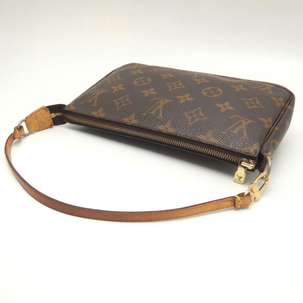 4 Louis Vuitton Monogram Accessory Pouch Handbag Brown