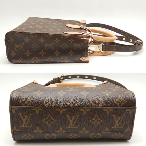 4 Louis Vuitton Monogram Sac Plat BB Handbag Brown