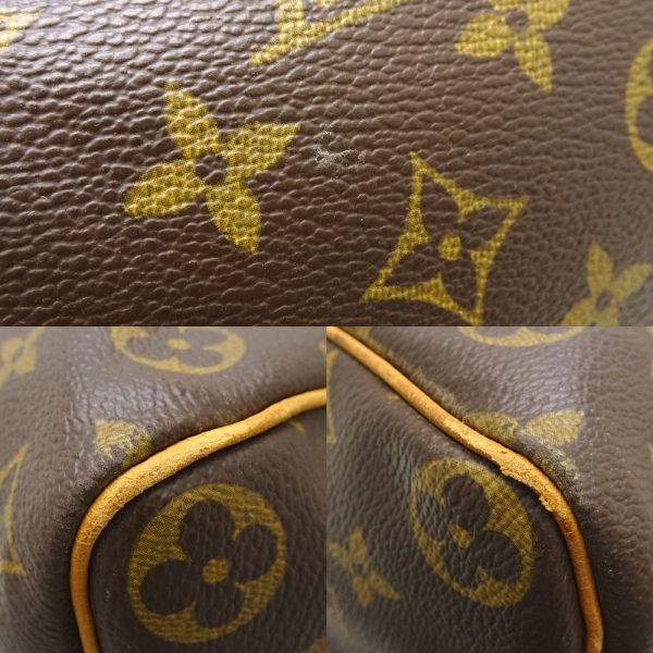 4 Louis Vuitton Monogram Speedy 35 Handbag Brown