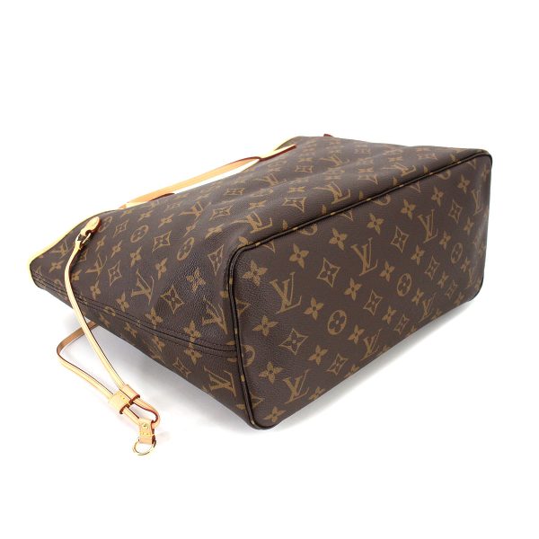 4 Louis Vuitton Monogram Neverfull MM Tote Bag Brown Gold Hardware