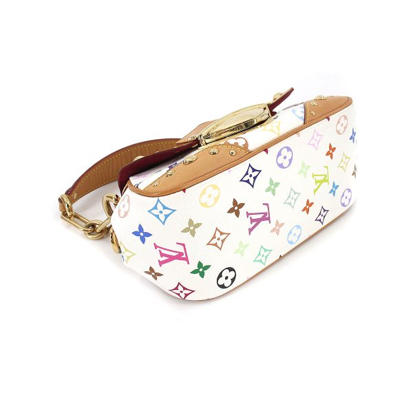 4 Louis Vuitton Monogram Multicolor Marilyn Hand Bag Leather Bronze White