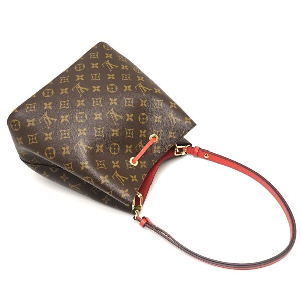 4 Louis Vuitton NeoNoe Monogram Coquelicot Shoulder Bag Red