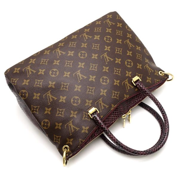 4 Louis Vuitton Monogram Python Pallas Bordeaux 2WAY Bag