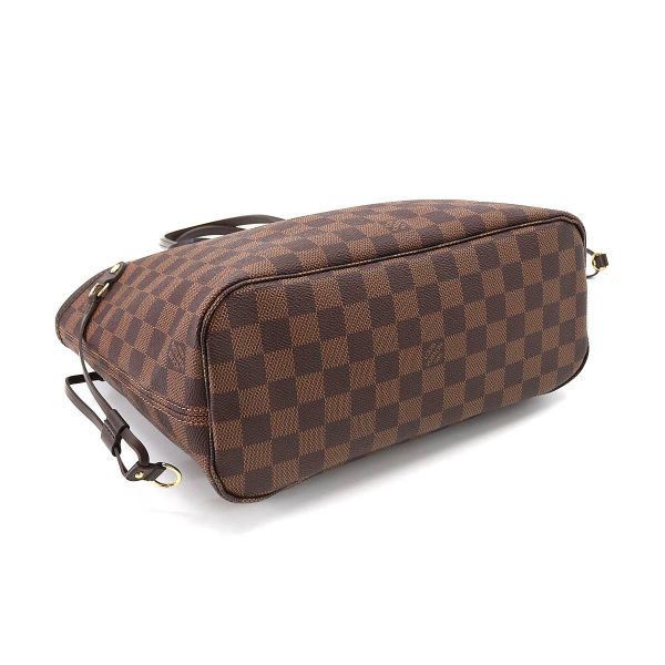 4 Louis Vuitton Damier Neverfull PM Tote Bag Brown Gold Hardware