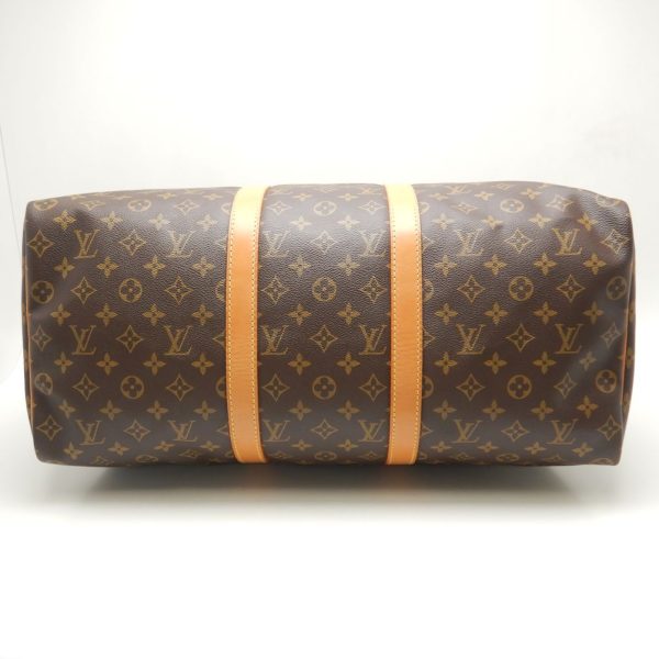 4 Louis Vuitton Monogram Keepall 50 Boston Bag Brown