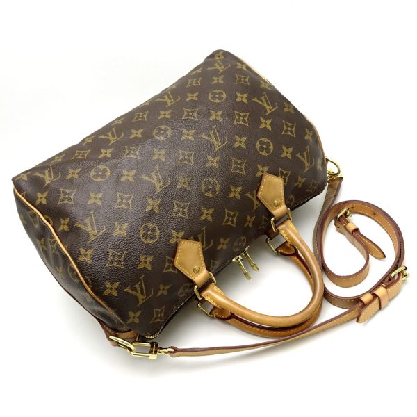 4 Louis Vuitton Monogram Speedy Bandouliere 30 Brown