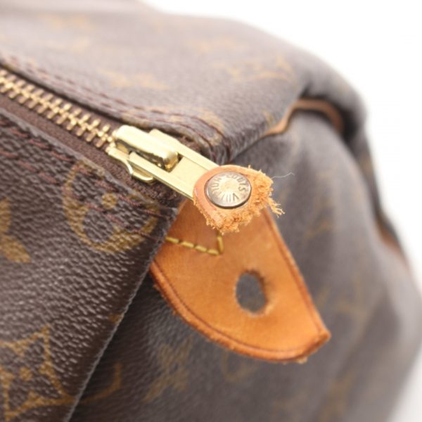 4 Louis Vuitton Speedy 35 Monogram Handbag Brown