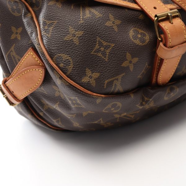 4 Louis Vuitton Saumur 43 Monogram Shoulder Bag Brown