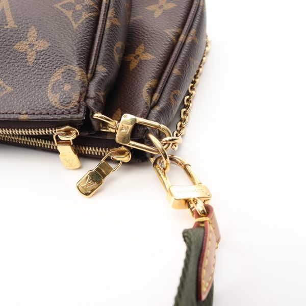 4 Louis Vuitton Multi Pochette Accessoires Monogram Khaki Brown