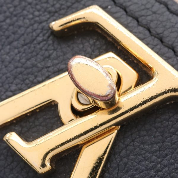4 Louis Vuitton LockMe Tender Noir Chain Handbag Black