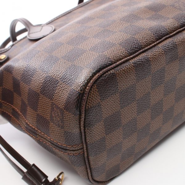 4 Louis Vuitton Neverfull PM Damier Ebene Handbag Brown