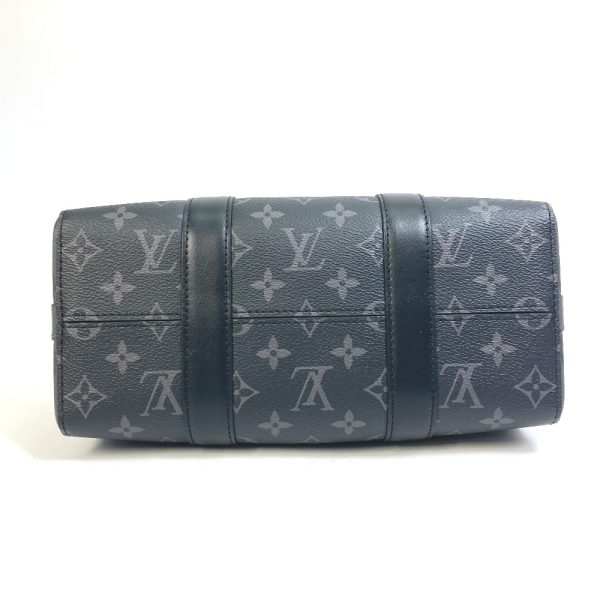 4 Louis Vuitton Monogram Eclipse City Keepall Crossbody Black