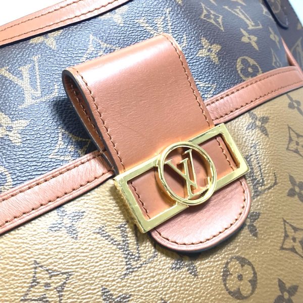 4 Louis Vuitton Monogram Reverse Dauphine PM Shoulder Bag Brown