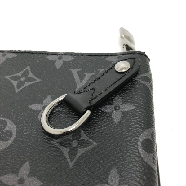 4 Louis Vuitton Monogram Eclipse Trio Clutch Bag Black