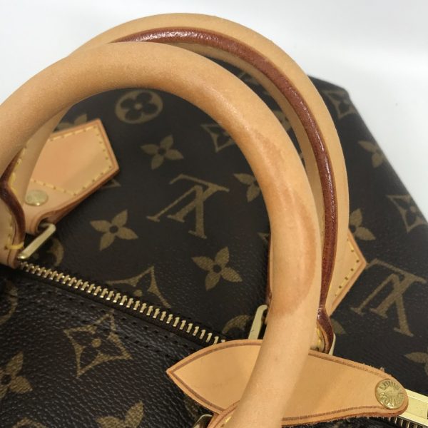 4 Louis Vuitton Monogram Speedy 25 Bag Mini Boston Bag Brown