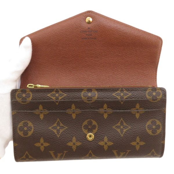 4 Louis Vuitton Portefeuille Sarah Monogram Long Wallet Monogram Canvas