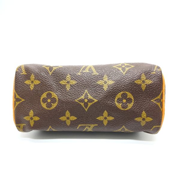 4 Louis Vuitton Monogram Mini Speedy Bag Pouch Handbag Brown