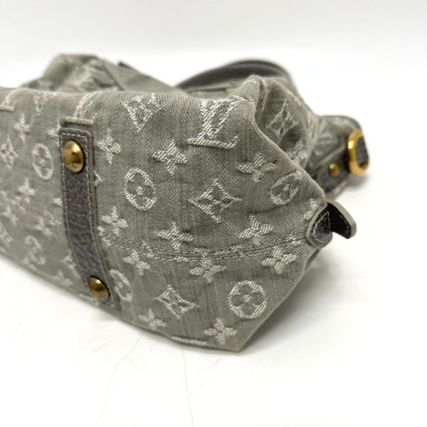 4 Louis Vuitton Denim NeoCabby MM Handbag Gray