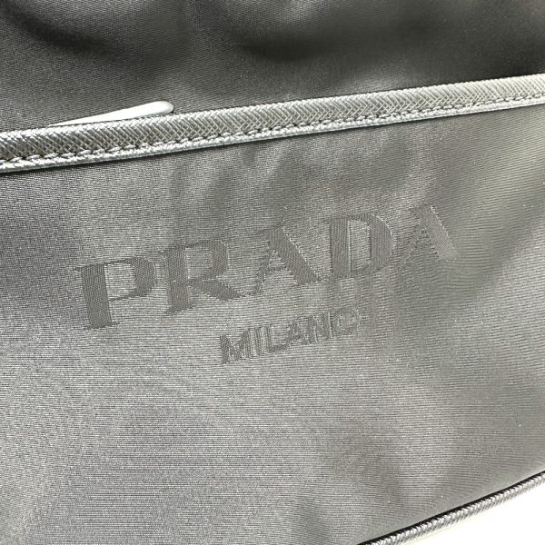 4 Prada Triangle Shoulder Bag Nylon Black