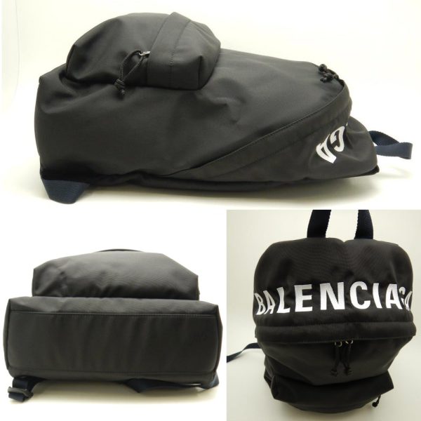 4 Balenciaga Wheel Backpack Recycled Nylon Black