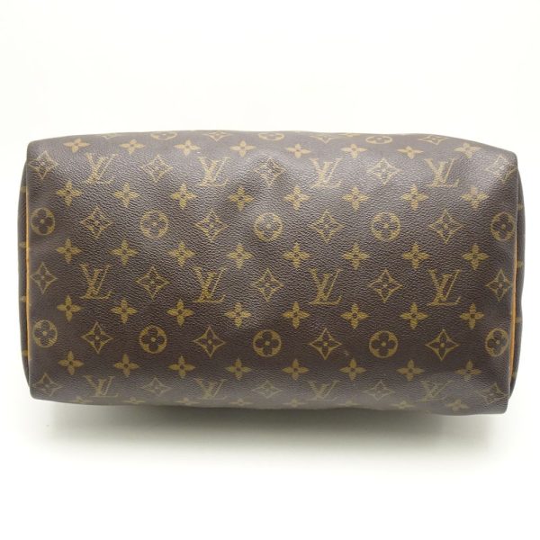 4 Louis Vuitton Monogram Speedy 35 Brown Boston Bag