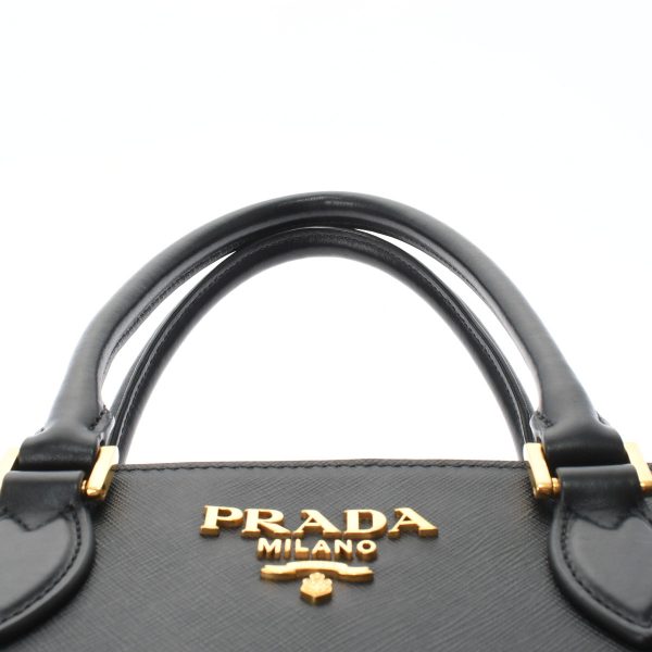 4 Prada Handbag Gold Metal Fittings Saffiano Black