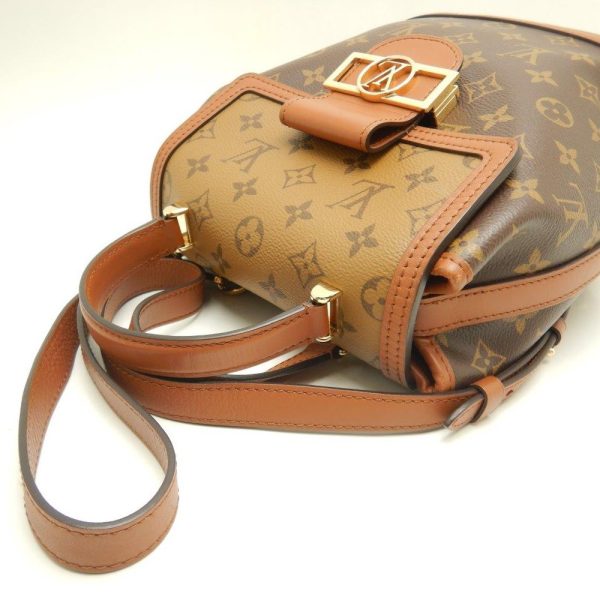 4 Louis Vuitton Monogram Reverse Dauphine Backpack Brown