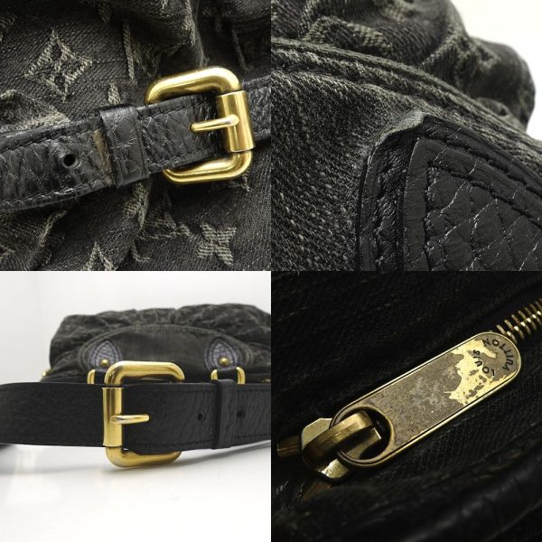 4 Louis Vuitton Monogram Denim Neo Cabby MM Noir 2WAY Black