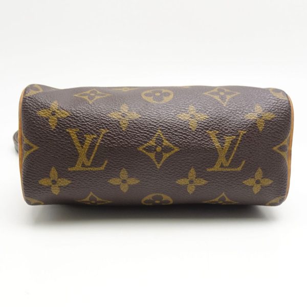 4 Louis Vuitton Monogram Mini Speedy Brown Mini Bag Pouch