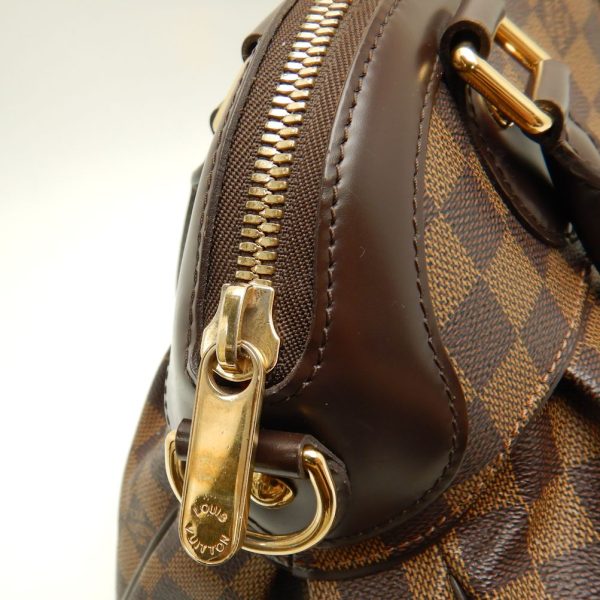 4 Louis Vuitton Damier Trevi PM Ebene 2WAY Bag Brown