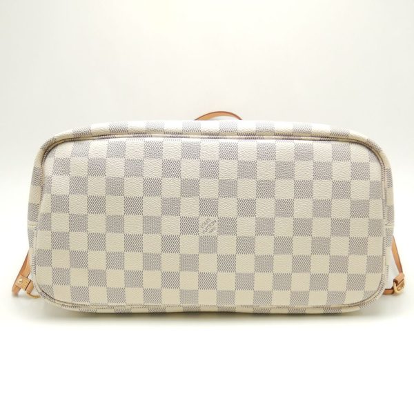 4 Louis Vuitton Damier Azur Neverfull MM Rose Ballerine Tote Bag