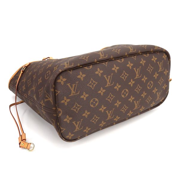 4 Louis Vuitton Monogram Neverfull MM Tote Bag Brown