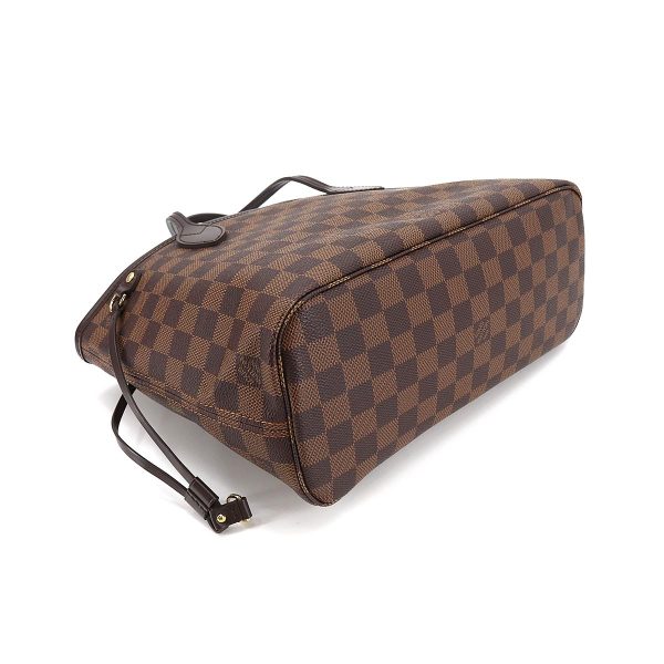 4 Louis Vuitton Damier Neverfull PM Tote Bag Brown Gold Hardware