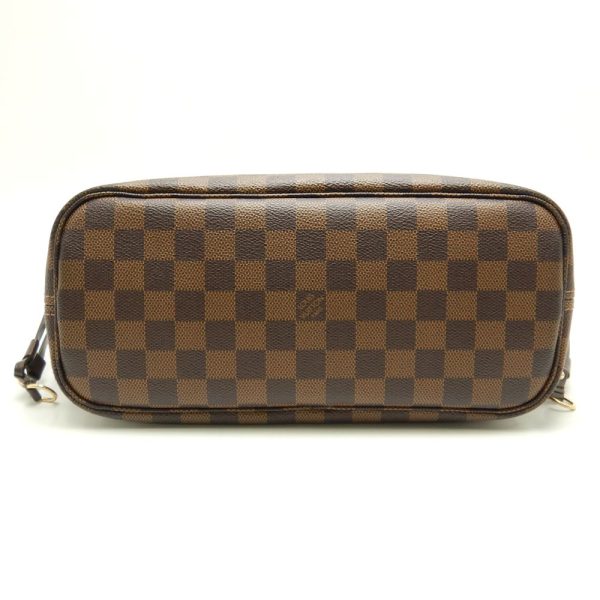 4 Louis Vuitton Damier Neverfull PM Ebene Tote Bag Brown