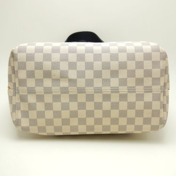 4 Louis Vuitton Damier Azur Plan Soleil Hippo PM Tote Bag